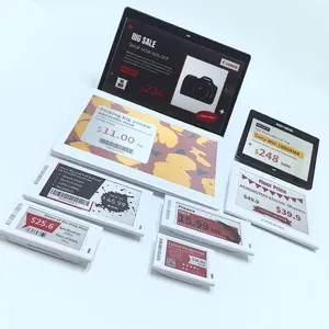 새로운 블루투스 2.4G 하이라이트 NFC 중국 제조 멀티 컬러 저렴한 디지털 ESL 전자 잉크 창고 랙 라벨 템플릿