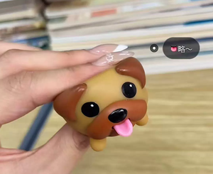 Cute Mashidog sticking out its tongue squishy stress-relief toy for the office, slow-rebound squishy toy - Product Image 5