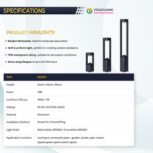 Lámpara Solar LED <span class=keywords><strong>para</strong></span> Jardín, IP65 Impermeable, 7W, <span class=keywords><strong>con</strong></span> Panel Solar de Alta Eficiencia <span class=keywords><strong>para</strong></span> Decoración de Caminos - Product Image 3
