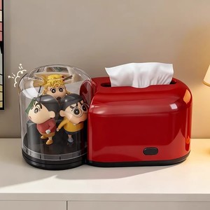 Multifunctional Desktop Tissue <b>Box</b> With Cartoon Design Pink <b>Red</b> White Color Creative Storage For Living Room Coffee Table - Product Image 4