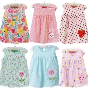 Детская одежда, летние платья для девочек, платья для девочек с цветочным рисунком, наряд для детей, юбка для малышей, для детей