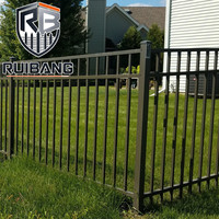 Valla de Acero Personalizada Ruibang con Postes y Puertas para Contratistas de EE. UU. y Canadá