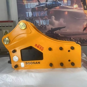 SOOSAN SB 50 - Martillo Hidráulico Lateral de 11-16 Toneladas con Motor para Excavadoras y Retroexcavadoras, 1 Año de Garantía - Product Image 1