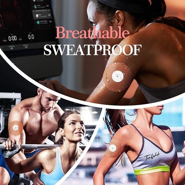 Freestyle Libre CGM Patch, Pro Extreme Water Resistant Adhesive, Ultra-Breathable Synthetic Fabric