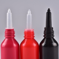 Flacon vide en plastique de 10 ml avec embout pour outil de réparation de montres, colle 609 et liquide de recharge pour tampon encreur photosensible