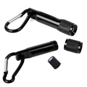 <b>Cheap</b> Custom Logo Waterproof Metal Aluminum Mini LED Torch Carabiner Keychain Flashlight - Product Image 1