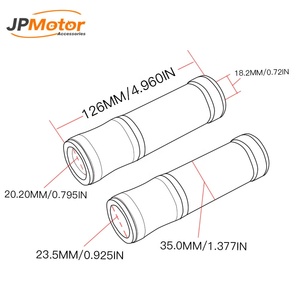 JPMotor 7/8 Manubrio Del Motociclo di CNC Handle <span class=keywords><strong>Bar</strong></span> Grips Pedale Biker Scooter modificato manubrio throttle turn Grip - Product Image 2