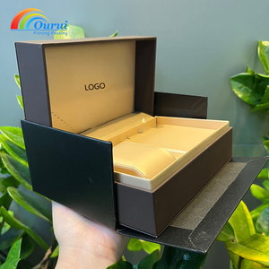 Factory Wholesale Custom Watch & Pendant Gift Packaging <b>Set</b> With Logo Satin Lining Luxury Jewelry Gift Boxes For Women Man - Product Image 5