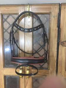 Nouveaux ensembles de brides de cheval en cuir véritable équitation Sport fantaisie bride éphémère produits de cheval - Product Image 5