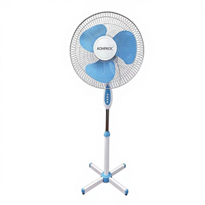 Ventilador de pie oscilante de 16 pulgadas con base cruzada y 3 velocidades, ideal para oficina, venta al por mayor - Product Image 1
