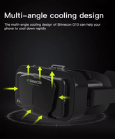 Lunettes VR 3D G10, boîte de films IMAX 3D, écran géant, lunettes de réalité virtuelle, casque VR pour téléphone de 4,7 à 7,2 pouces, prise en charge de la manette de jeu