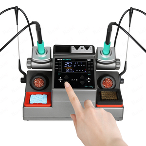 AIFEN A902 Dual-Lötstation für Lötkolben zur Reparatur von Mobiltelefonen und Elektronikprodukten, Kompatibel mit 115/210/245 Lötspitzen - Product Image 1