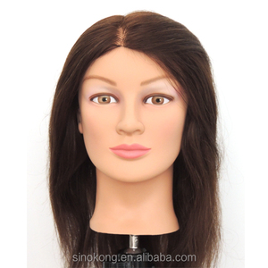 Équipements de Salon Femmes Naturel Cheveux Humains <span class=keywords><strong>Mannequin</strong></span> Tête Coiffeur <span class=keywords><strong>Mannequin</strong></span> Tête de Formation - Product Image 3