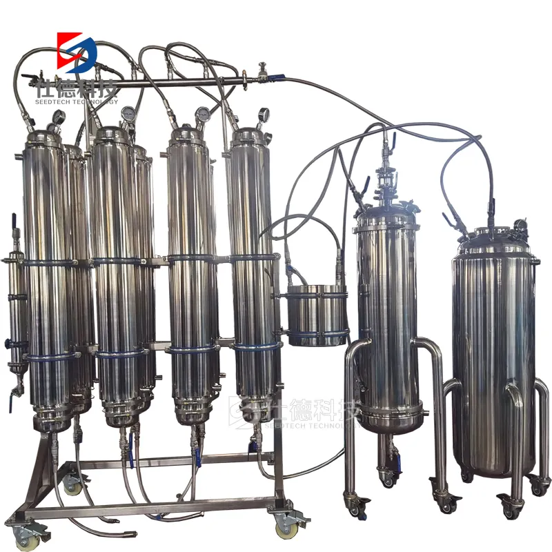 Nuevo diseño Planta grande 80lb 80 lb equipo de extracción de butano activo máquina Extractor de circuito cerrado de aceite