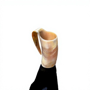 Taza Artesanal de Cuerno de Búfalo con Asa, Diseño Clásico, Personalizable para Uso en Comedor y Oficina, Decoración Ecológica para el Hogar y Bar - Product Image 2