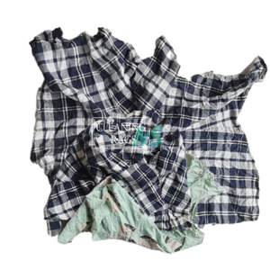 Limpiaparabrisas de camiseta recuperada de color claro para uso industrial, trapos de limpieza de algodón 100%, residuos textiles reciclados para limpieza de ropa - Product Image 1