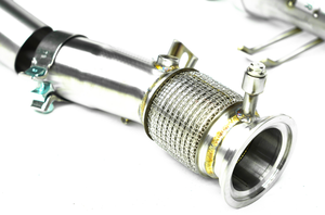 Nouveau collecteur d'échappement en acier inoxydable haute performance pour Audi R8 V10, avec catalyseur ou sans catalyseur, et bouclier thermique - Product Image 3