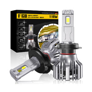 Bombillas LED F60 <span class=keywords><strong>H7</strong></span> <span class=keywords><strong>12V</strong></span> 110W 30000LM 6500K H1 H3 H4 H11 H13 9004 9005 9006 9012 para Faros Antiniebla de Motocicleta y Automóvil - Product Image 1