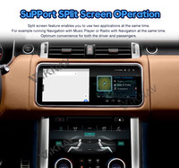 Android11 araba GPS navigasyon için Land Rover Range Rover Sport L494 AC dokunmadan ekran paneli ile 12.3 inç DVD multimedya oynatıcı