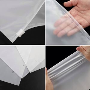 Wholesale Custom Packaging Printed Logo Plastic T Shirt Side Gusset <b>Bags</b> Clothes Frosted Biodegradable Heat Seal <b>Bag</b> - Product Image 4