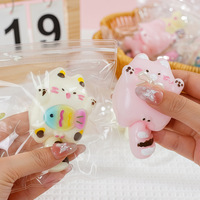 Jouet anti-stress Squishy chat mignon, jouet sensoriel animal de simulation à rebond lent, jouets de décompression, cadeau, vente en gros