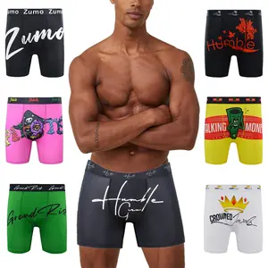 Custom Elastische Band Mannen Ondergoed Hoge Kwaliteit Trendy Boxer Briefs Mannen Boxer