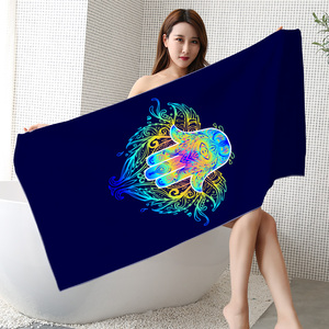 Customised Vietnam Rectangle Beach Towels Trippy Jacquard Custom <span class=keywords><strong>Tarot</strong></span> Beach Towel - Product Image 2