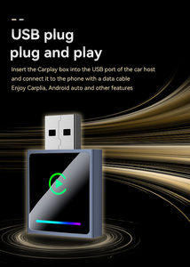 อะแดปเตอร์สำหรับรถยนต์แอนดรอยด์แบบ2 in 1ไร้สาย30% เชื่อมต่ออัตโนมัติรวดเร็วระบบคาร์เพลย์สำหรับระบบไอโฟนแอนดรอยด์ - Product Image 2