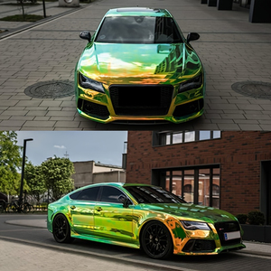 Rainbow Holographic Car Color-Changing Chameleon Wrap Car <strong>Vinyl</strong> Copper Electroplated Air Bubble Free <strong>3m</strong> Car <strong>Vinyl</strong> Wrap - Product Image 2
