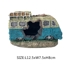 Decorazione per Acquario in Resina, Tubo per Pompa d'Aria, Auto Abbandonata, Decorazione per Vasca dei Pesci - Product Image 2