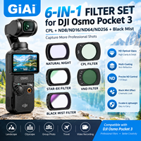 Kit de filtres pour caméra 6-en-1 pour DJI Osmo Pocket 3 CPL ND8 ND16 ND64 ND256 Black Mist Lens Accessoires de photographie