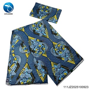Super Holland 100% algodón peinado Ankara imprime telas africano dorado gran cera brocado vestido tejido ML111 con piedras - Product Image 2