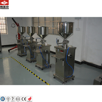 Machine de remplissage pneumatique verticale semi-automatique certifiée CE de 1000 ml pour liquides visqueux, boissons, huiles, produits chimiques, emballage en carton