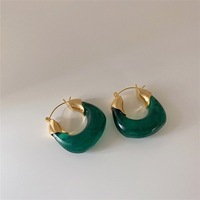 Hoogwaardige trendy mode oorbellen van roestvrij staal met PVD-coating, fruitvormig, unisex