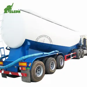 Powder cement bulk carrier semi trailer made by Eleph