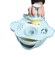 Multifunctionele handmatige plastic groente- en fruitsnijder, rasp, schaaf, afgietbak, snijders, 7-in-1 keukenaccessoires