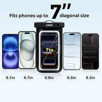 Étui de téléphone transparent professionnel étanche IPX8, antichoc, anti-traces de doigts, sac étanche sous-marin pour 15 16 Pro Max