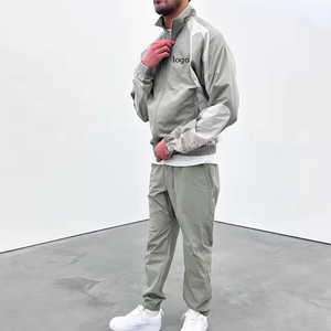 Coupe-vent Imprimé Respirant de Haute Qualité à Capuche Écologique Séchage Rapide Vêtements de Sport Décontractés d'Hiver Ensemble Coupe-vent Uni - Product Image 2