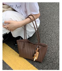 Newest PU Leather Handbags Large Capacity PU Woven Tote <b>Bag</b> for Daily Outdoor Shopping <b>Working</b> - Product Image 1