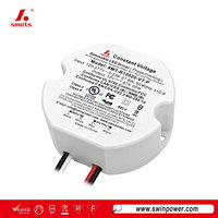 Vente en gros d'usine, mini driver LED rond à variation d'intensité par triac, alimentation LED basse tension 20W, 12V 24V 36V 48V