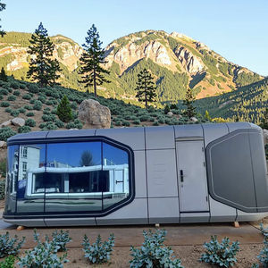 Casa móvil de cápsula espacial de lujo de China Casa prefabricada de acero galvanizado para dormir al aire libre para hoteles para casa pequeña móvil - Product Image 2