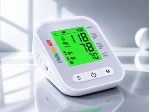 Automatisches Blutdruckmessgerät für den Heimgebrauch Digitales Blutdruckmessgerät mit Hintergrundbeleuchteter LED-Anzeige 2x90 Speicherplätze Blutdruckmonitor - Product Image 6