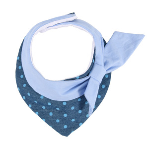 Babero para mascotas estilo caballero británico, vaquero con lunares, azul claro, para gatos y perros, para todas las estaciones - Product Image 3