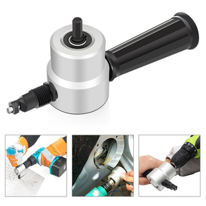 Doppelkopf Blech Knabber Säge schneider Schneidwerk zeug Bohrmaschine Befestigung - Product Image 3