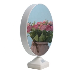 ABS ubs ricarica matrimonio foto personale per bambini specchio per <span class=keywords><strong>il</strong></span> trucco cornice per foto rotonda con specchio <span class=keywords><strong>magico</strong></span> - Product Image 6