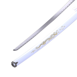 Spada Giapponese Artigianale Ming Hu per Cosplay Ninja, Coltello Lungo Bianco, Arma in Metallo, Vendita Calda - Product Image 5