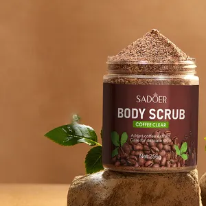 OEM SADOER private label Coffee whitening moisturizing nourishing skin care anti chapped body skin care smooth tender body scrub