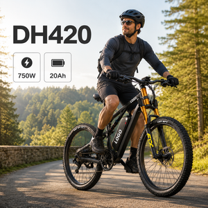 Vélo de montagne électrique DH420 750W 20Ah 27,5 pouces Double suspension Moteur central Cadre en aluminium Frein à disque hydraulique - Product Image 1
