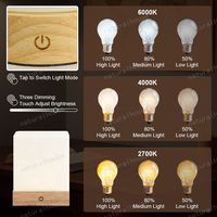 Lampe LED sans fil en silicone souple, rechargeable USB-C, à intensité variable tactile, étanche, lumière d'ambiance pour bureau, lampe de table