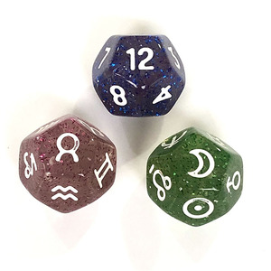 Số lượng lớn D12 xúc xắc thiết lập tùy chỉnh Rune số <span class=keywords><strong>12</strong></span> mặt Acrylic đa diện giá rẻ cho các trò chơi đầy màu sắc - Product Image 5